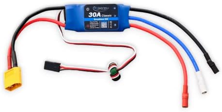 30A RC Brushless Motor Electric Speed Controller ESC 3A BEC with XT60 & 3.5mm bullet plugs by RC Electric Parts