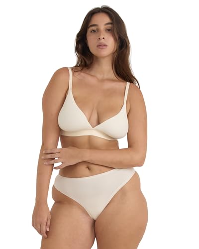 Women's Core Wirefree Ribbed Cotton Triangle Bralette