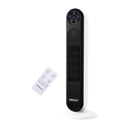 Belaco 2000W PTC Ceramic Tower Heater with Remote Control Digital Display 12 Hour Timer Oscillating Electric Portable Heater for Home Office Bedroom Overheat & Tip-Over Protection