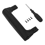 GAROZATION Universeller Schwarzer Koffergriff Ersatzgriff aus Robustem Kunststoff mit Schrauben Einziehbarer Teleskopgriff für Reisetaschen und Spinnerkoffer