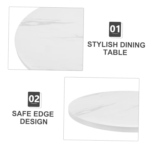 Plateau de Table Ronde 40 CM Marbre Blanc pour Rénover vos Tables