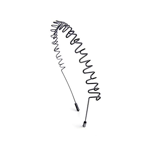 Mens Slicked Back Hair Band, Outdoor Sports Fashion Pigtail Headband/Never Paint-Shedding Metal Head Buckle Clip For Mens Long Hair, Braid And Other Hair Styles - Hook Wave #TOP3