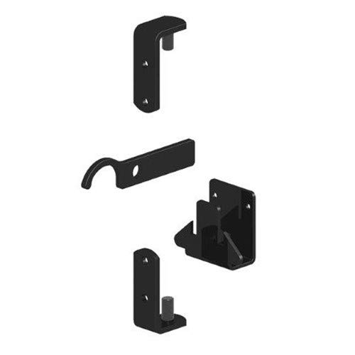 Gatemate Wrought Iron Gate Hinges Fixing Kit Galvanised And Powder Coated Black Fixings