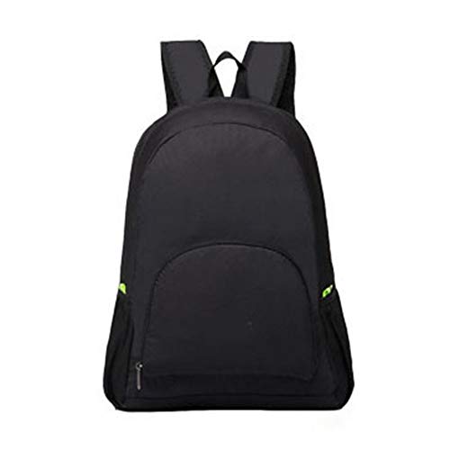 Ogquaton Foldable Backpack Lightweight Waterproof Hiking Backpack Suitable for Outdoor Hiking Camping Black Environmentally Friendly and Practical