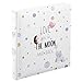 Produktbild Hama Babyalbum "To The Moon" (Baby-Fotoalbum mit 50 Seiten für Mädchen und Jungen, Kinder-Fotobuch für ca. 100 Fotos, Photoalbum zum Selbstgestalten und Einkleben mit Motiv, Album-Format 25x25cm) weiß