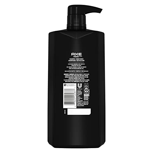 Axe Wash And Care For Clean And Strong Hair Phoenix 2-In-1 Shampoo And Conditioner Crushed Mint And Rosemary 100 Percent Recycled Bottle 28 Oz 4 Pack #TOP1