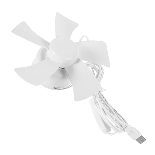 Hemobllo Small Portable Bedside Fan with Plug High Airflow for Sleeping Camping Tent Rv Indoor Outdoor Use Versatile Hanging Ceiling Fan