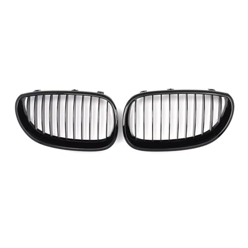 Grille de calandre pour BMW Série 5 E61 de 2003 à 2010 en noir brillant style haricot