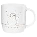 Produktbild ASA 18063414 linia Becher mit Henkel, Fine Bone China, 9,4cm