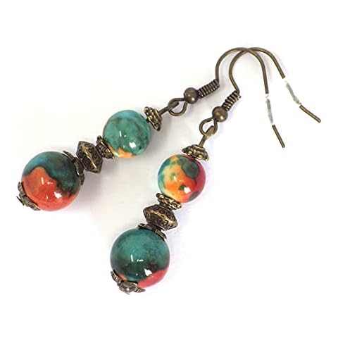Boucles d'oreilles vintage en jade Cover