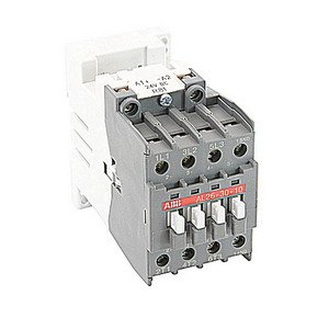 ABB AL26-30-10-81 Contactor, 24 VDC Coil, 28 A at 3-Phase, 40 A at 1-Phase, 1 NO