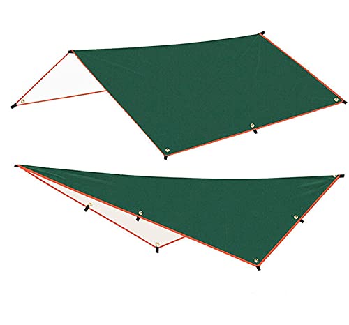 Tarp de tente 3x4m imperméable, auvent ultralight et abri de jardin