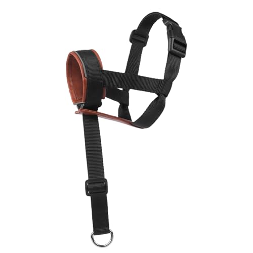 Gentle Muzzle Upgraded Quickly Release Dog Padded Head Halters for Controlling Behavior During Walks Polyester Dog Muzzle