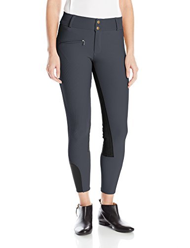 Devon-Aire Women's All-Pro Full Seat Riding Breeches, 26 R, Charcoal