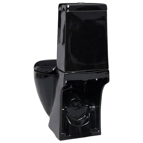 Inodoro de cerámica Gecheer negro para reformar baños modernos con estilo 7