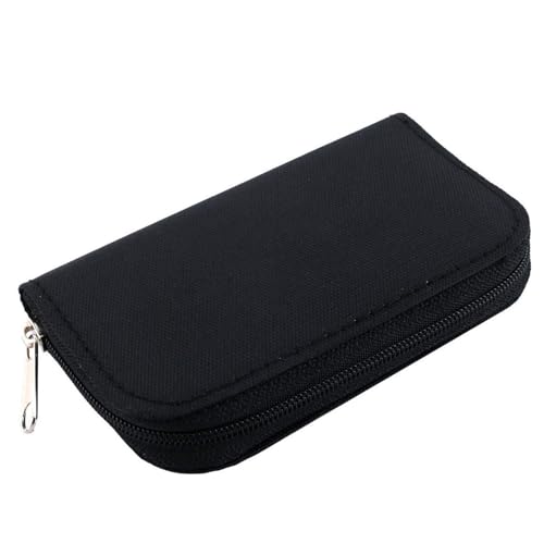 Image of ELV Portable Memory Card Storage Wallet Protective 22 Slots SD Card Carrying Case, Durable, Compact, Travel-Friendly, Organize and Protect Your SD, TF, MicroSD Cards | Ideal for Photographers