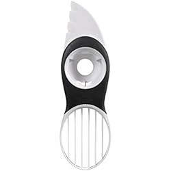 Cortador De Verduras Oxo OXO Good Grips - Cortador, pelador y abridor de aguacate 3 en 1, color blanco
