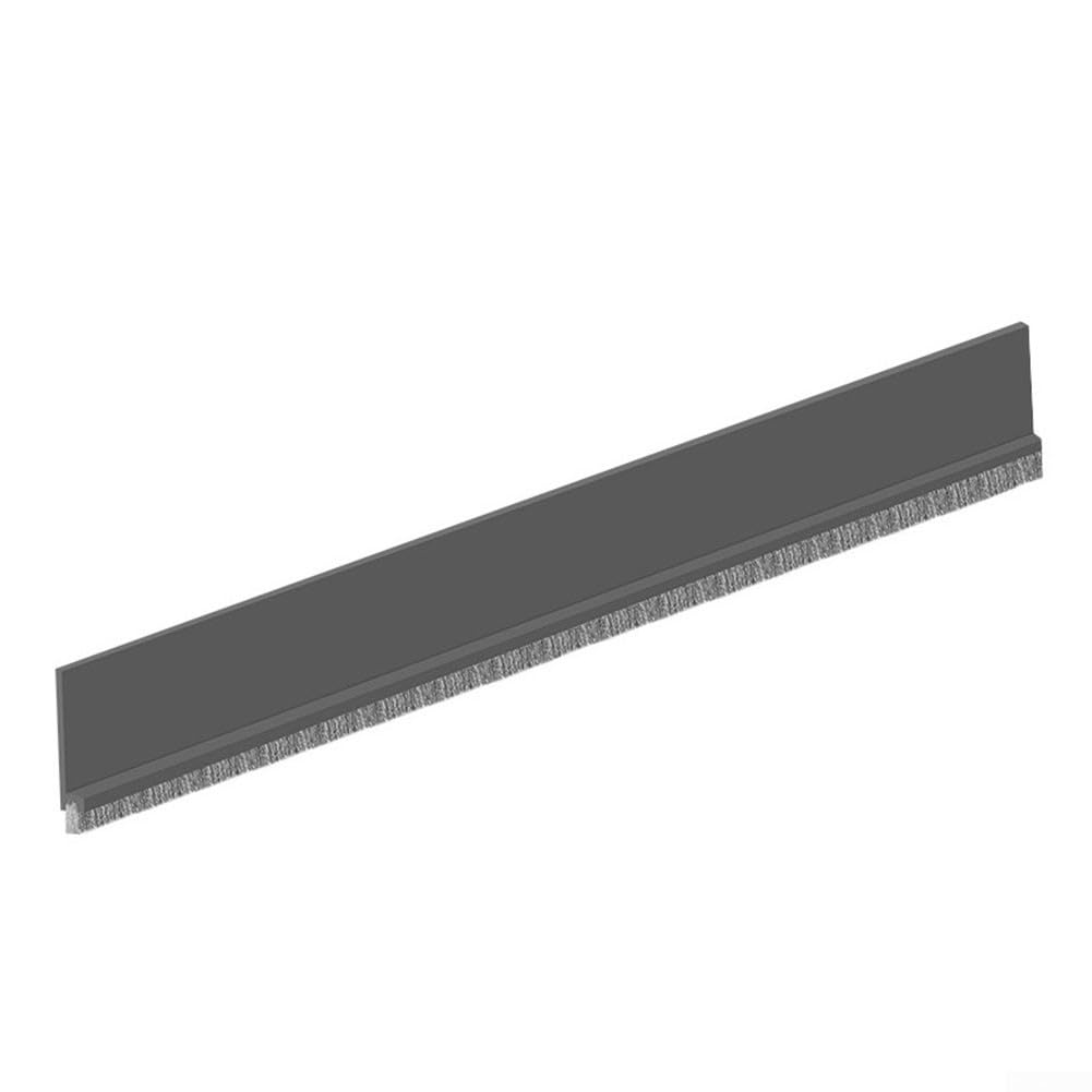 100CM Fire-Resistant Intumescent Seal Strip, Insectproof Soundproof Door Bottom Seal, Self-Adhesive Door Insulation Strip (Grey)