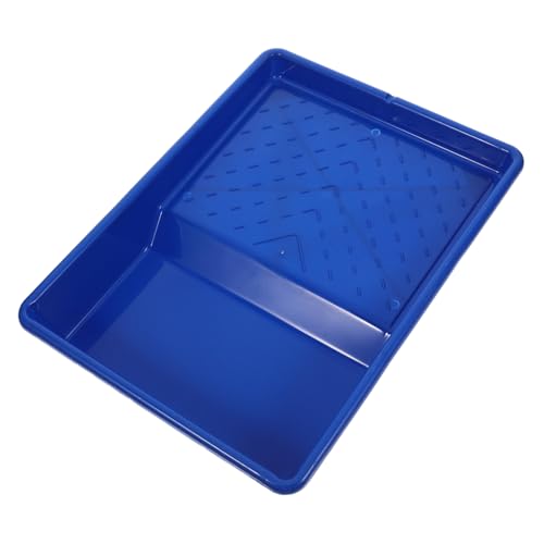 POPETPOP Vassoio Per Vernice in Plastica Da 9 Pollici Blu, Contenitore Per Rullo Design Anti-spreco, Adatto Per Pittura Fai Da Te e Utilizzo Professionale, Facile Da Pulire e Maneggevole