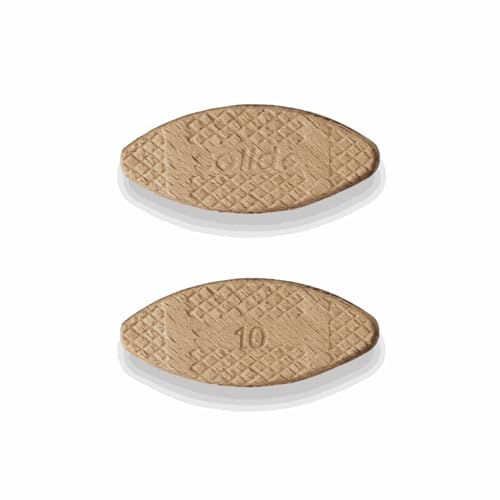 SOLID 500 Stück Flachdübel Holzdübel Größe 10 Kompatibel Mit Dübelfräse Lamellofräse Verbindungsplättchen aus Buche Dübel Wie Lamello Holz Buchenholz Verbindungen