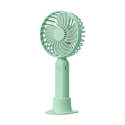 Mini ventilador, ventilador de mano, batería recargable, ventilador USB plegable para oficina, exterior, pequeño ventilador de carga USB, ventilador de escritorio, ventilador portátil (verde)