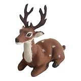 Fancyes Christmas Simulation Deer Decor Elk Figurine Charm Centerpieces Animal Reindeer Ornament Christmas Decor for