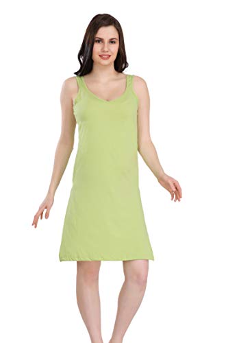Image of Splash Cotton Rich Camisole Slip for Women| Long Kurti Slip /Suit Slip /Camisole Slip Knee Length - 139