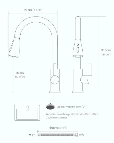 Llaves para cocina Marca DAYONE (2)