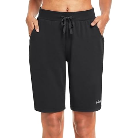 BALEAF Women's Cotton Lounge Gym Shorts Cover