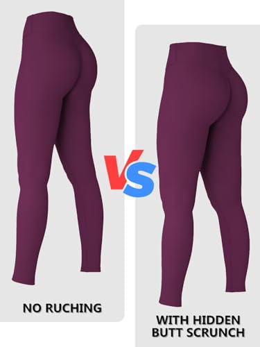 Image of Sunzel Sunzfly Invisible Butt Scrunch Workout Leggings for Women, Butt Lifting High Waisted Gym Yoga Pants with Tummy Control