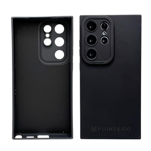 Funda para Samsung S23 Ultra Negra - Carcasa color negro Protectora de Silicona TPU case Antigolpes, Ultrafina y Ligera, Compatible con Carga Inalámbrica, borde Protección de Cámara y Pantalla