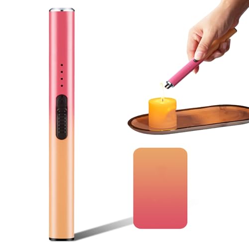 Encendedor eléctrico sin llama recargable naranja