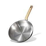 CAROTE 10' Stainless Steel Frying Pan, Non-Toxic Fry Pan Egg Pan Omelet Pan,Fast & Even Heat, Induction, Ceramic and Gas Cooktops Compatible