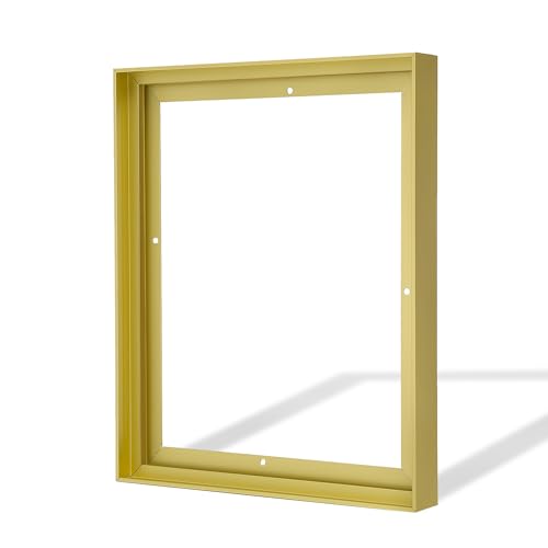 CANFRAVAS Canvas Frame 36x36 DIY Metal Floater Frames 1.5 Deep Floating Frames Floater Frame for Canvas Painting (Light Gold 36x36)