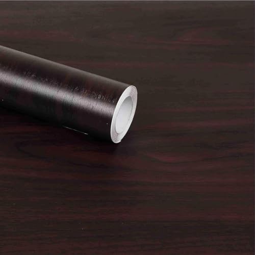 Image of CVANU Self Adhesive Wood Grain Wallpaper, Peel and Stick Waterproof Removable PVC Vinyl for Old Furniture, Door, Wardrobe, Wall Decor (24x72 Inch) CV07