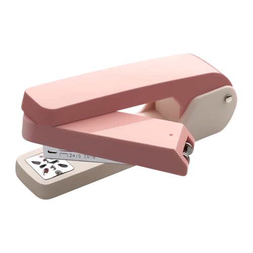 Grapadora giratoria - Folleto grapadora | Herramienta apilable | Desk Stadler | Dureza de escritorio giratoria de 360 grados para folletos o libros que encuadernan 50 páginas | Uso para encuadernación