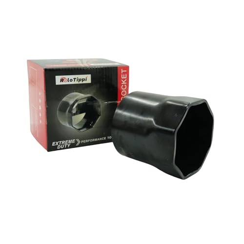 Image of 3-1 /4-Inch 8 Point Wheel Bearing Locknut Socket, 3 /4-Inch Drive, for Axle Nut Socket, Remove and Install Wheel Bearing Nuts, Carbon Steel, Powder-Coated (3-1 /4 inch 8PT, 3 /4 inch Drive)