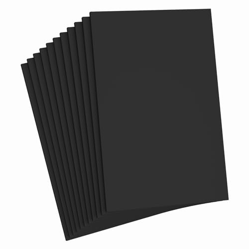 Doping Black Foam Sheets Crafts 8.5x5.5 Inch Eva Craft Foam Paper for Crafts Project Classroom Scrapbook DIY Cosplay (Black-10 Sheets)