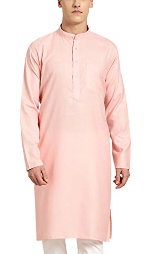 Sojanya (Since 1958 Men'S Cotton Pink Only Kurta, Size 38
