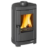 stufa legna nordica candy prezzi Design salvaspazio, efficiente post-combustione, regolazione precisa dell'aria, vetro curvo, vetro trasparente, facile da pulire