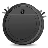 Bcowtte Robot aspirateur – Ensemble aspirateur robot et balai 2 en 1, super fin, silencieux, aspiration forte 1500 Pa, noir