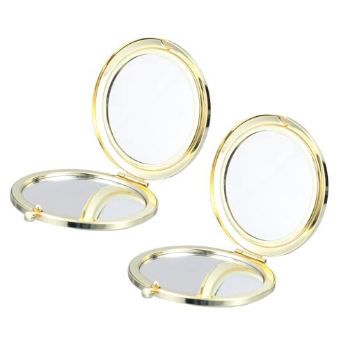 Espejo de Maquillaje Portátil Doble Cara Redondo LED