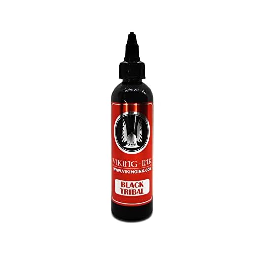 Tinta para tatuaje. VIKING INK Black Tribal 4oz (120ml.)