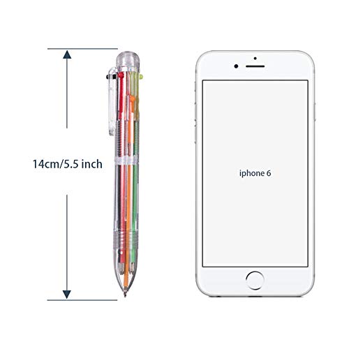 Smttw 4 Pack 0.5Mm 6-In-1 Multicolor Ballpoint Pen - Best For Smooth Writing-Retractable Ballpoint Pens For Office School Supplies Students Children Unique Gifts #TOP3