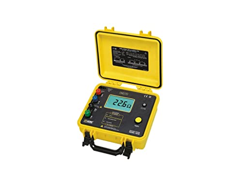 AEMC 4630 4-Point Ground Resistance Tester Kit, Rechargeable Battery, 2000 Ohms Resistance, 0.1mA Current with 500' Leads