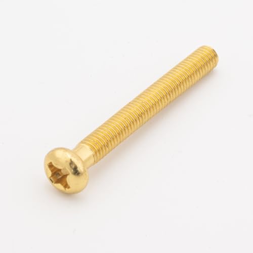 Vis de réglage de micro de guitare dorées M3 x 34 mm pour une finition haut de gamme - 4
