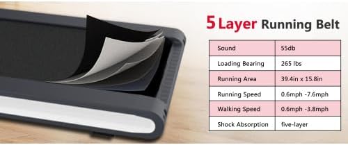 Caminadora Walking Pad Plegable 2 en 1 | 2.5HP Escritorio Remoto miniatura 6