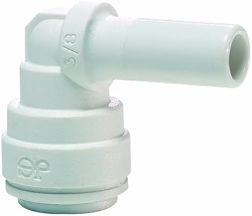 John Guest Speedfit PP221212W 3/8OD Stem - 3/8OD Plug-In Elbow, 10-Pack