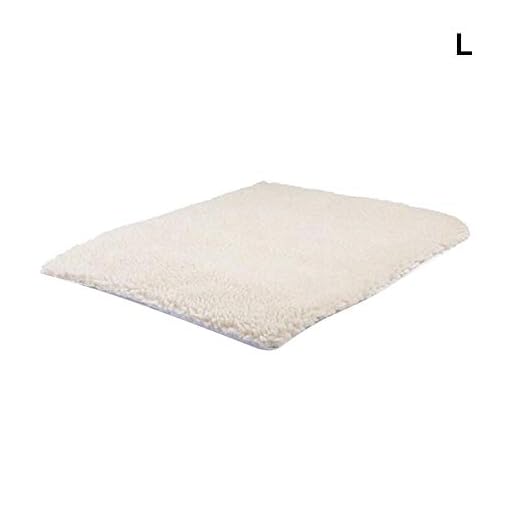 Hvoz Pet Manta Pad, 1 Pieza Pet Dog Cat Self Heating Mat Pad Soft Warm Transpirable Lavable para Invierno, Large