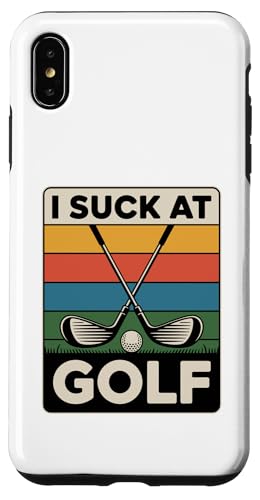 I Suck At Golf Joke ʔSt s Ȓj St X}zP[X iPhone XS Max p